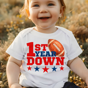 1. Jahr nach dem amerikanischen Fußball Baby Strampler