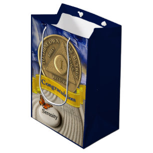 1 Jahr OM Jubiläum Herzlichen Glückwunsch Serenity Mittlere Geschenktüte