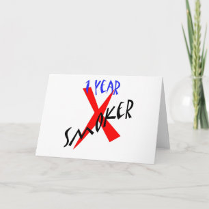 1 Jahr Roter Ex-Raucher Karte