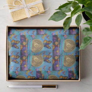 1 Jahr Sober Anniversary Coin Butterfells Blume Seidenpapier