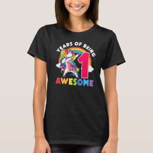 1 Jahre alt Einhorn ab 1. Geburtstag Girl Unicorn T-Shirt