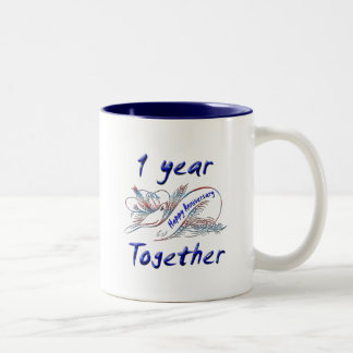 1-jährig zusammen zweifarbige tasse