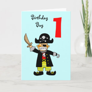 1-jähriger Piratenjunge Karte
