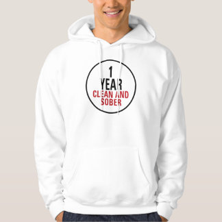 1-jähriges sauberes und nüchtern hoodie
