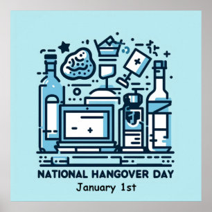 1. Januar - Nationalfeiertag Poster