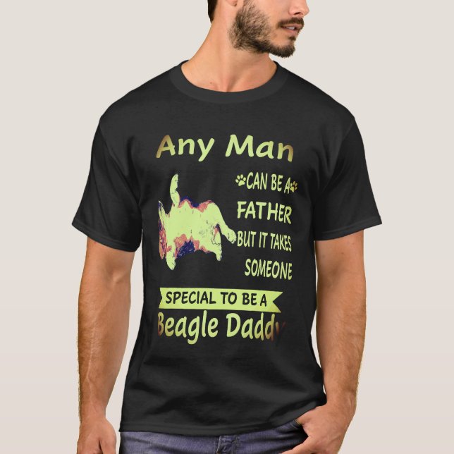 1 Jeder Mann - Beagle Daddy Beagle T-Shirt (Vorderseite)