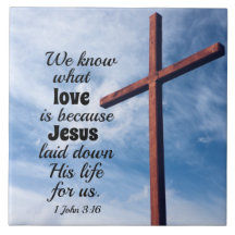 1 Johannes 3:1 Jesus Christus legte sein Leben für