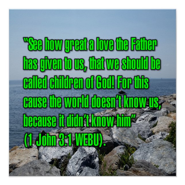 1 Johannes 3:1 WEBU Poster (Vorderseite)