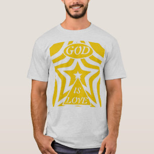 1 Johannes 4:16 "Gott ist Liebe" Cyber-Gelb - Chri T-Shirt
