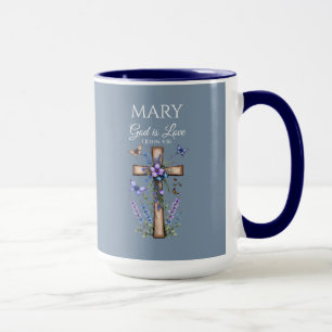 1 Johannes 4,16 Gott ist Liebe – Personalisiert Ch Tasse
