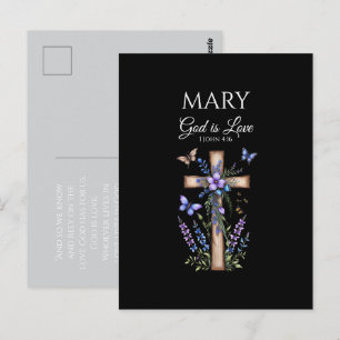 1 Johannes 4:16 Gott ist Liebe – Personalisierte c Postkarte