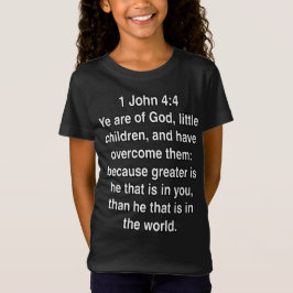 1 Johannes 4 4 Er ist größer Bibelvers T-Shirt