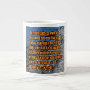 1 Johannes 5:14-15 WEBU Mug Jumbo-Tasse