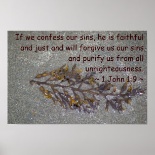 1. John 1:9 Poster