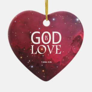1 John-4:16 Keramikornament