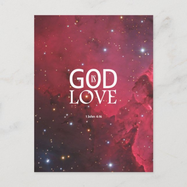 1. John 4:16 Postkarte (Vorderseite)