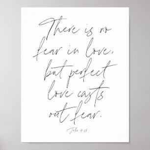 1 John 4:18 Script Poster