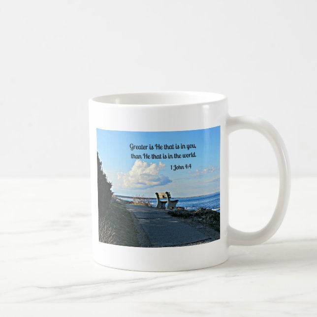 1. John 4:4 Kaffeetasse (Rechts)