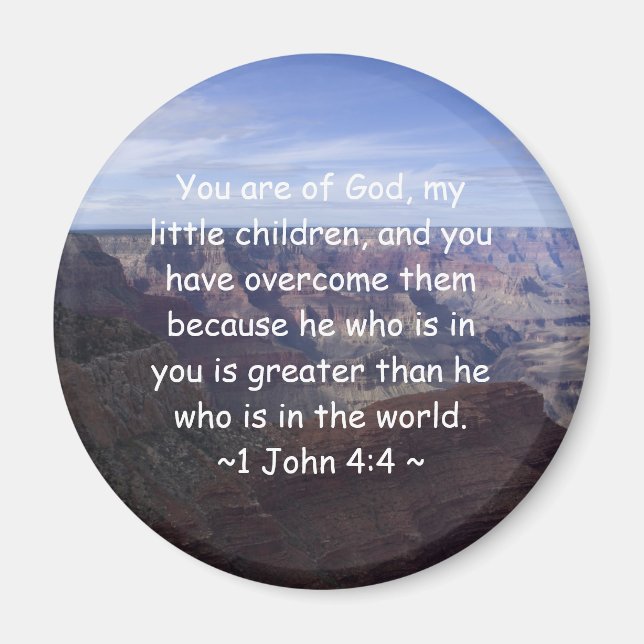 1. John 4:4 Magnet (Vorne)
