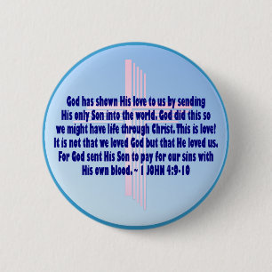 1 John-4:9 - 10 Button