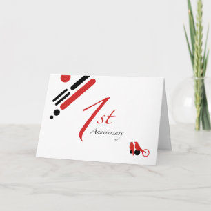 1. Jubiläum (mod birds) Karte