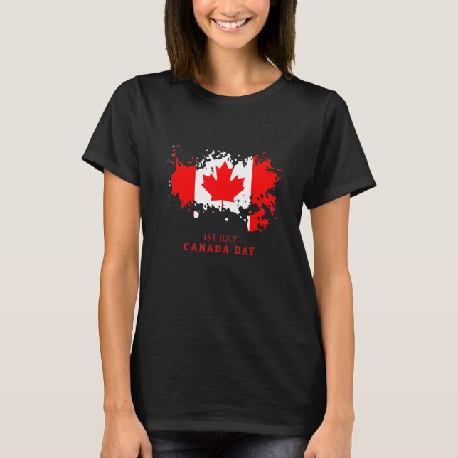 1. Juli Kanada Tag T-Shirt (Vorderseite)