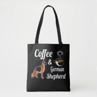 1 Kaffee und deutscher Hirte Tasche