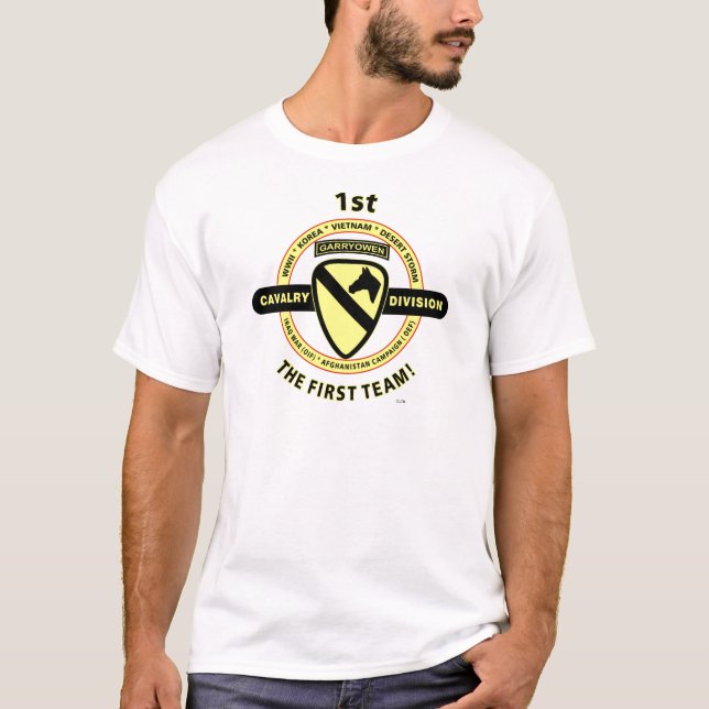 1. KAVALLERIE-ABTEILUNG "das ERSTE TEAM " T-Shirt (Vorderseite)