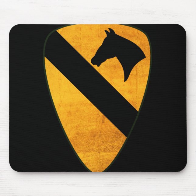 1. Kavallerie-Abteilungs-Mausunterlage beunruhigt Mousepad (Vorne)