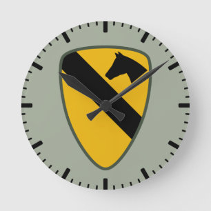 1. Kavallerie-Abteilungs-Uhr Runde Wanduhr