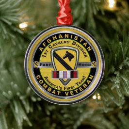 1. Kavallerieabteilung Afghanistan Veteran Ornament Aus Metall