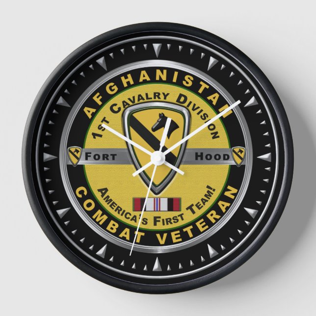 1. Kavallerieabteilung Afghanistan Veteran Uhr (Vorderseite)