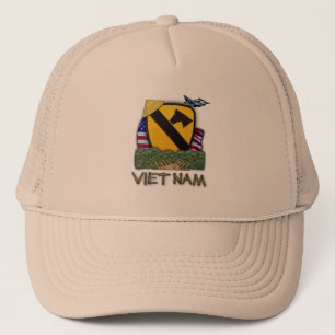 1. Kavallerieabteilungsvietnam-Veteranenhut Truckerkappe