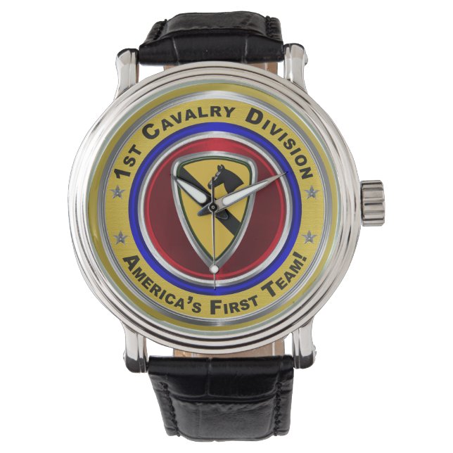1. Kavalleriedivision "First Team" Armbanduhr (Vorderseite)