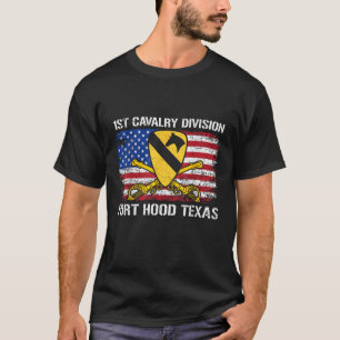 1. Kavalleriedivision Flag US Veteran Fort Hood Te T-Shirt