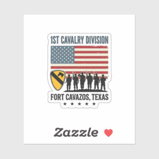 1. Kavalleriedivision Fort Hood Vintage Militär-Sh Aufkleber