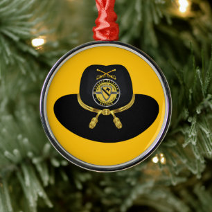 1. Kavalleriedivision im Ruhestand zu Weihnachten Ornament Aus Metall