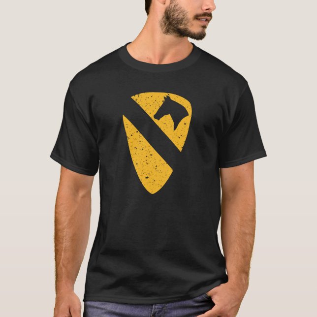 1. Kavalleriedivision - Patch (gewittert) T-Shirt (Vorderseite)