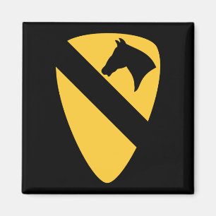 1. Kavalleriedivision Patch Patriotisch Magnet