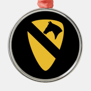 1. Kavalleriedivision Patch Patriotisch Ornament Aus Metall