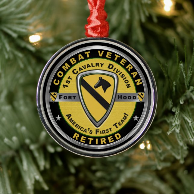 1. Kavalleriedivision Weihnachten Ornament Aus Metall (Baum)