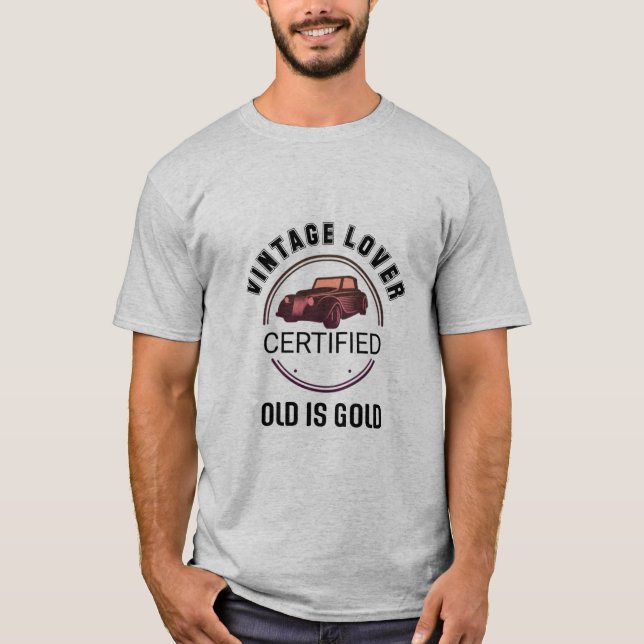 1.Kfz-Liebhaber Vintag T-Shirt (Vorderseite)