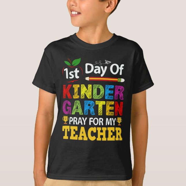 1. Kindergarten beten für meinen Lehrer T-Shirt (Vorderseite)