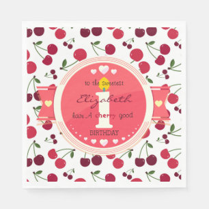 1. Kirschgut Geburtstag Napkin Serviette
