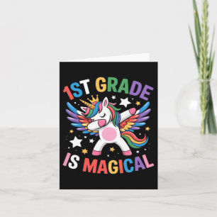 1. Klasse ist magische Einhorn-Königin-Tanz-Dab Karte