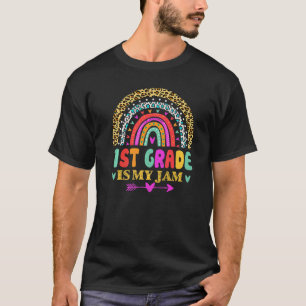1. Klasse ist mein Jam zurück in die Schule Regenb T-Shirt