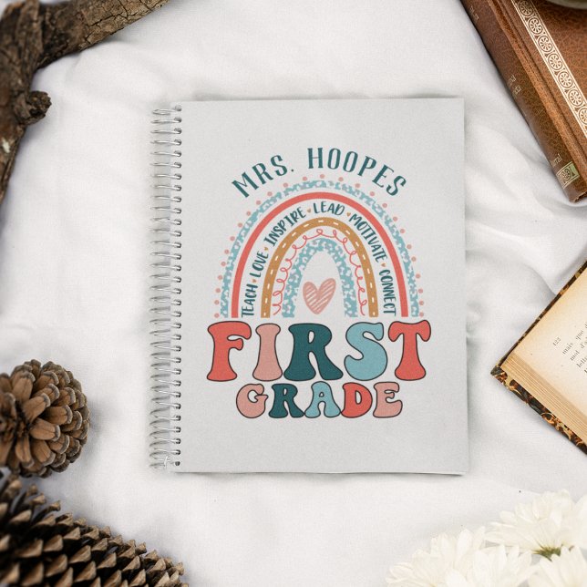 1. Klasse Lehrer Geschenk Hardcover Rainbow Spiral Notizbuch (Von Creator hochgeladen)