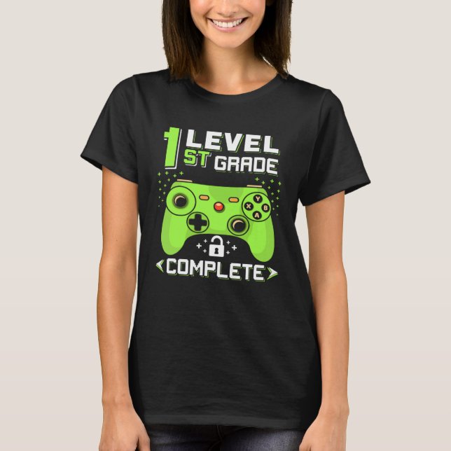 1. Klasse Level Abgeschlossen Glücklicher Letzter  T-Shirt (Vorderseite)