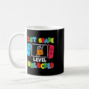 1. Klasse Level freigeschaltet Zur Schule Erster T Kaffeetasse