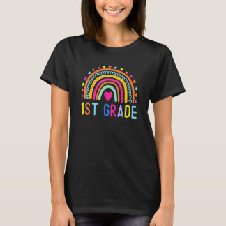 1. Klasse Regenbogen Mädchen Jungen Lehrer Hallo E T-Shirt